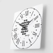 Hebrews 7:12 KJV Quadratische Wanduhr (Winkel)