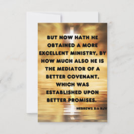 Hebrews 8:6 KJV Bible Verse Pic Gruß Karte