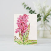 Hebrideaui Orchidee, Wasserfarben-Postkarte Postkarte (Stehend Vorderseite)