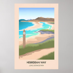 Hebriden-Weitwanderweg Reise Poster