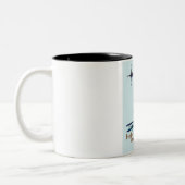 Hebrides Schottland Reisekarte. Zweifarbige Tasse (Links)