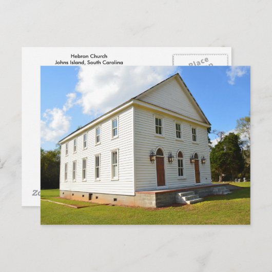 Hebron Church, Johns Island, South Carolina Postkarte (Vorne/Hinten)