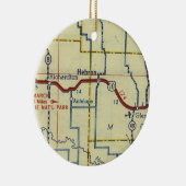 Hebron North Dakota Keramik Ornament (Rechts)