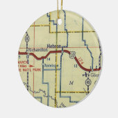 Hebron North Dakota Keramik Ornament (Links)