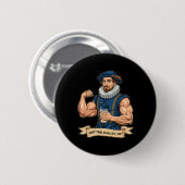 Hebst Du sogar Gewichte stemmen Shakespeare Fitnes Button (Vorne & Hinten)