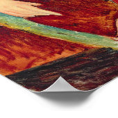 Hebuterne in a Blue Chair, 1918 Poster (Ecke)