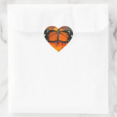 Hecale Longwing Butterfly Herz-Aufkleber (Tasche)