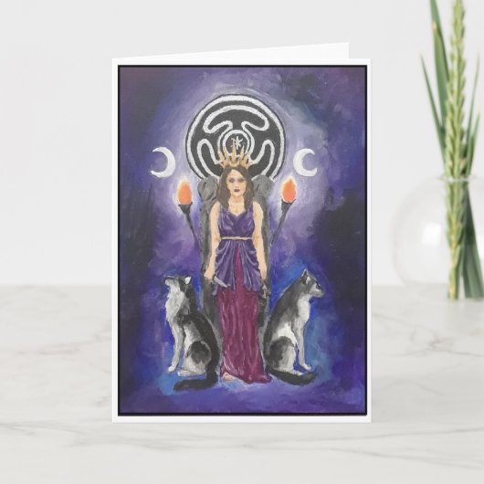 Hecate Blank Grußkarte Karte (Vorderseite)