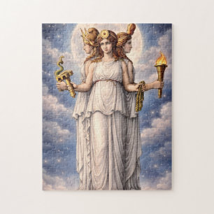 Hecate Dreifache Göttin Himmelsmond Kunst – Mythos Puzzle