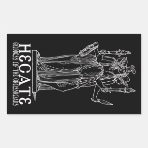 Hecate Rechteckiger Aufkleber