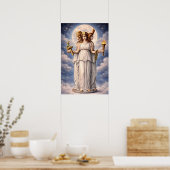 Hecate Triple Goddess Celestial Moon Art – myth Poster (Küche)