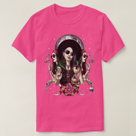 Hecate Triple Moon Goddess T-Shirt (Design vorne)