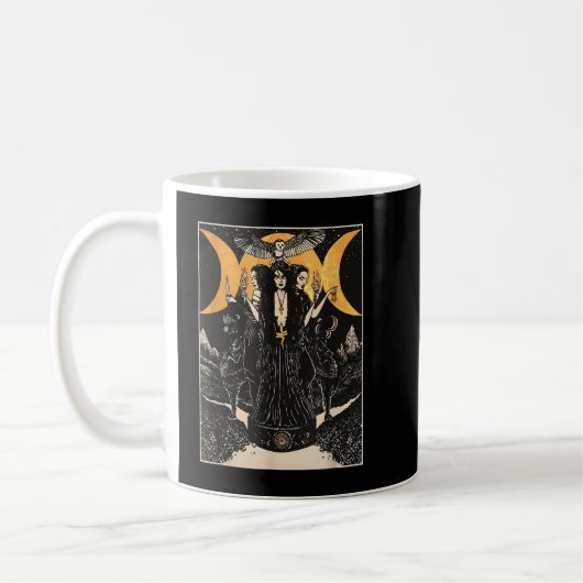 Hecate Triple Moon Goddess Wiccan Wicca Pagan Witc Kaffeetasse (Links)