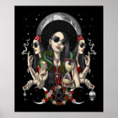 Hecate Tripple Moon Goddess Poster (Vorne)