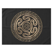 Hecate Wheel Black und Gold Tischdecke (Vorderseite (Horizontal))