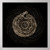 Hecate Wheel mit ouroboros Poster (Vorne)