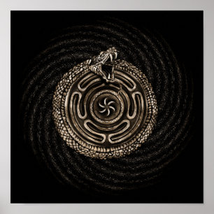 Hecate Wheel mit ouroboros Poster