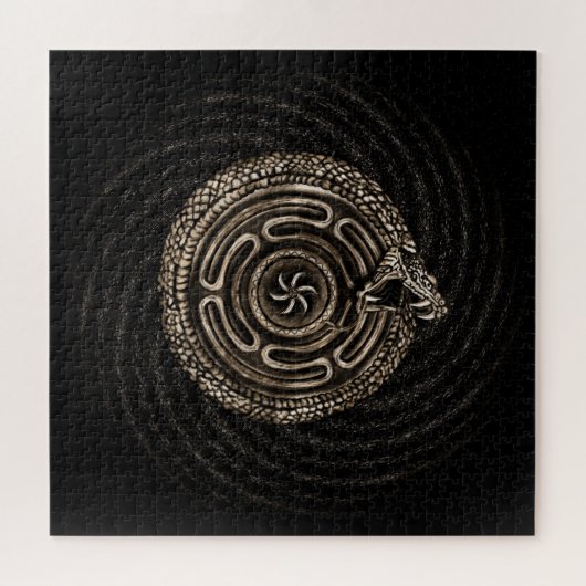Hecate Wheel mit ouroboros Puzzle (Horizontal)