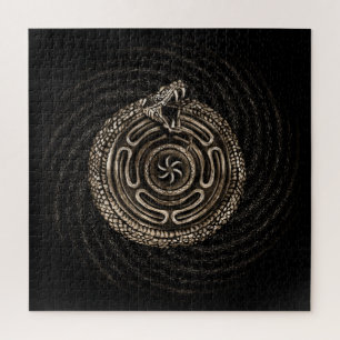 Hecate Wheel mit ouroboros Puzzle