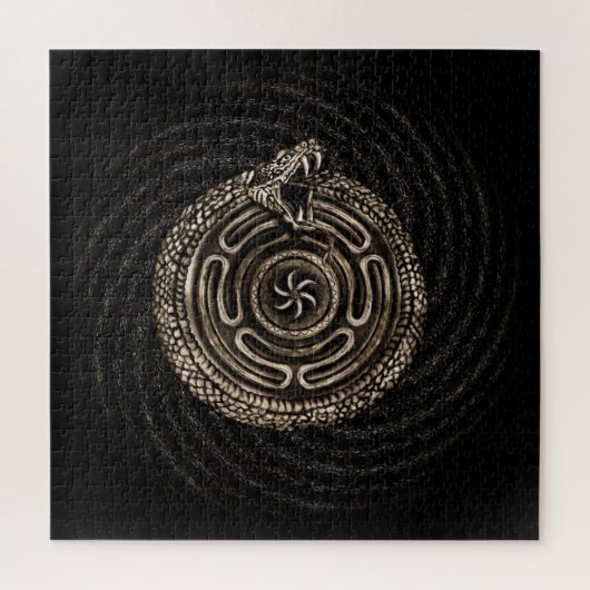 Hecate Wheel mit ouroboros Puzzle (Vertikal)
