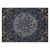 Hecate Wheel Ornament Marmor und Gold Tischdecke (Vorderseite (Horizontal))