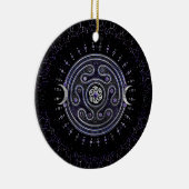 Hecate Wheel Ornament mit Amethyst und Silber (Rechts)