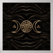 Hecate Wheel Triple Moon Poster (Vorne)