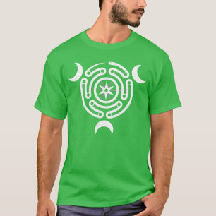 Hecates Rad Mond Göttin Schlangen Labyrinth mit  T-Shirt