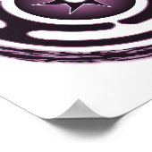 Hecate's Wheel (Lila) drucken Poster (Ecke)