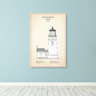 Heceta Head Leuchtturm - Oregon - SBD Leinwanddruck
