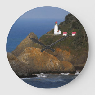 Heceta Head Lighthouse, Cape Creek, Oregon, USA Große Wanduhr