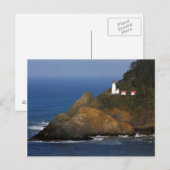 Heceta Head Lighthouse, Cape Creek, Oregon, USA Postkarte (Vorne/Hinten)