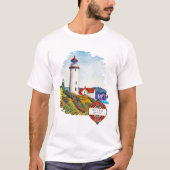 Heceta Head Lighthouse Florence Oregon T-Shirt (Vorderseite)
