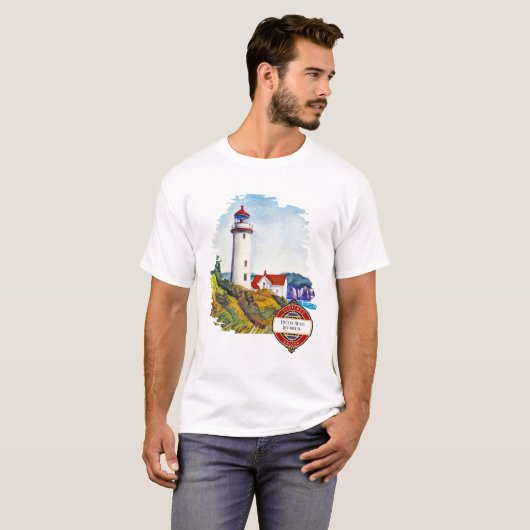 Heceta Head Lighthouse Florence Oregon T-Shirt (Vorne ganz)