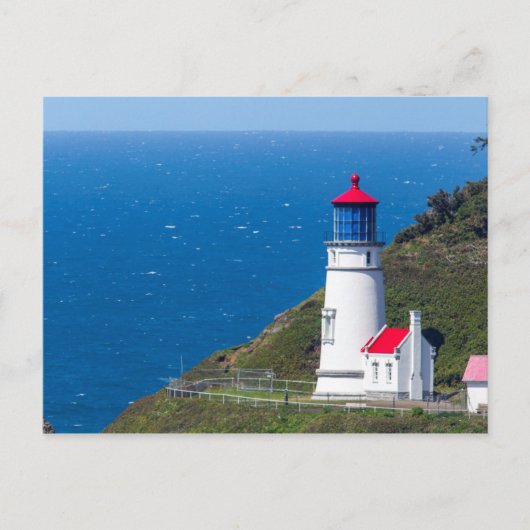 Heceta Head Lighthouse in der Nähe von Florenz Postkarte (Vorderseite)