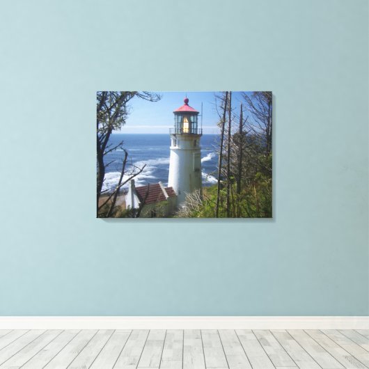 Heceta Head Lighthouse Leinwanddruck (Insitu (Holzboden))