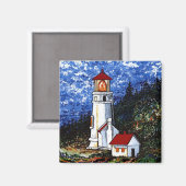 Heceta Head Lighthouse Magnet (Vorderseite/Rückseite)