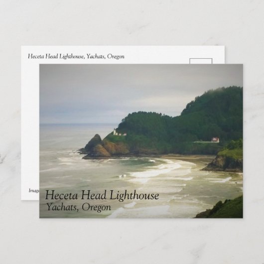 Heceta Head Lighthouse, OR Postkarte (Vorne/Hinten)