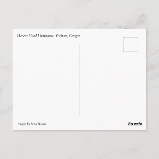 Heceta Head Lighthouse, OR Postkarte (Rückseite)