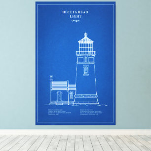 Heceta Head Lighthouse - Oregon - AD Leinwanddruck