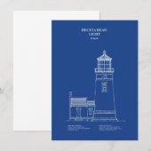 Heceta Head Lighthouse - Oregon - AD Mitteilungskarte (Vorne/Hinten)