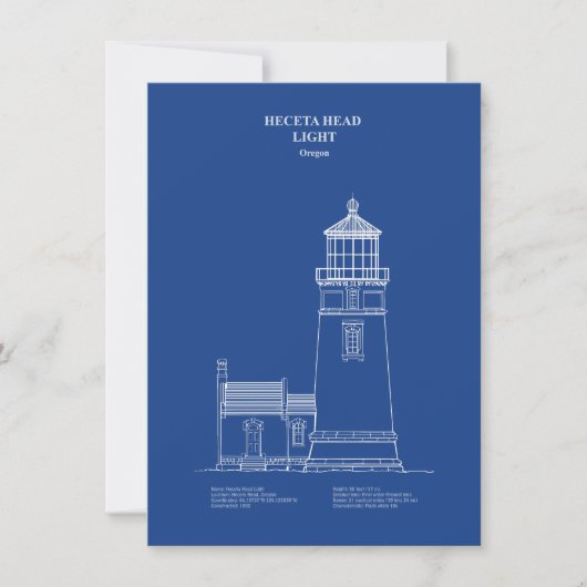Heceta Head Lighthouse - Oregon - AD Mitteilungskarte (Vorderseite)