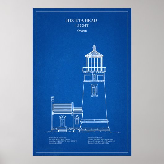 Heceta Head Lighthouse - Oregon - AD Poster (Vorne)