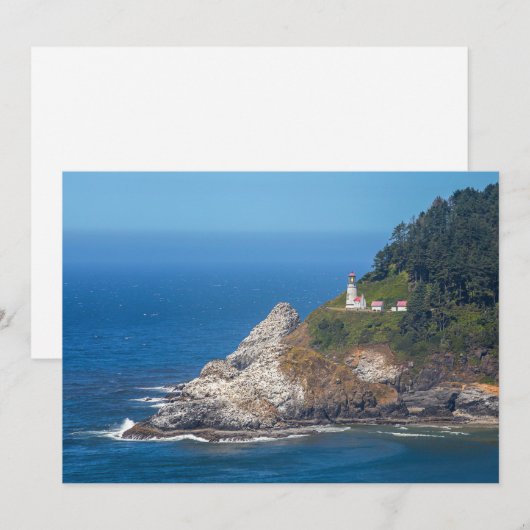 Heceta Head Lighthouse | Oregon Coast | Karte (Vorne/Hinten)