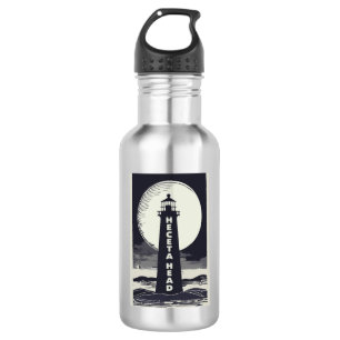 Heceta Head Lighthouse Oregon Moon Edelstahlflasche