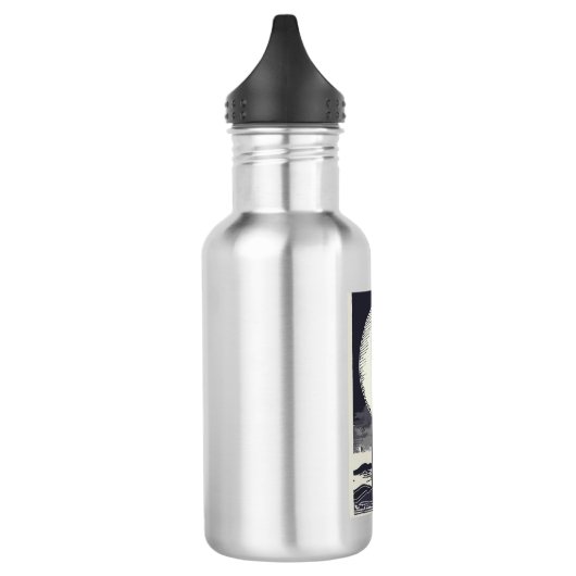 Heceta Head Lighthouse Oregon Moon Edelstahlflasche (Links)