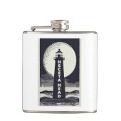 Heceta Head Lighthouse Oregon Moon Flachmann (Vorderseite)