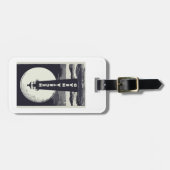 Heceta Head Lighthouse Oregon Moon Gepäckanhänger (Vorderseite horizontal)