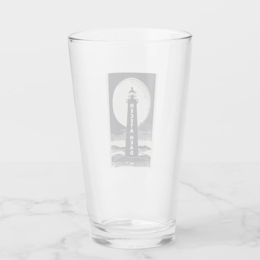 Heceta Head Lighthouse Oregon Moon Glas (Rückseite)