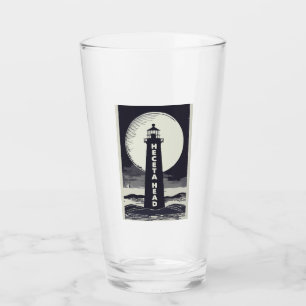 Heceta Head Lighthouse Oregon Moon Glas